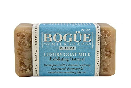 Handmade Goat Milk Soap- BOGUE No.27 Exfoliating Oatmeal Blend to Gently Scub Your Skin with soothing essential oils of Cedarwood, Lavender, Rosemary and Myrrh Handmade Goat Milk Soap- BOGUE No.27 Exfoliating Oatmeal Blend to Gently Scub Your Skin with soothing essential oils of Cedarwood, Lavender, Rosemary and Myrrh