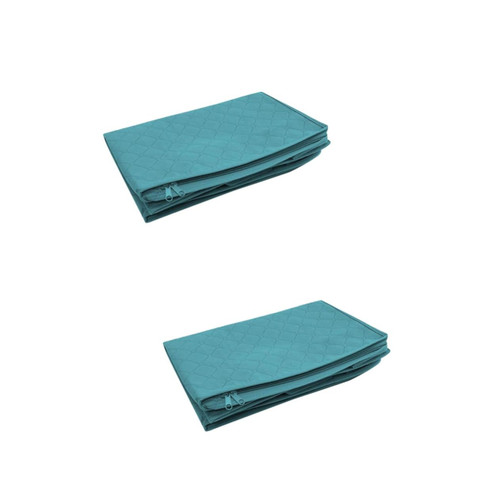 BESTOYARD 2pcs Clothing Organizers and Storage Clothes Storage Bag Storage Bags for Clothes Cloth Storage Bags Zippered Storage Bags Clothing Storage Bag Quilt Bag Bed Wardrobe
