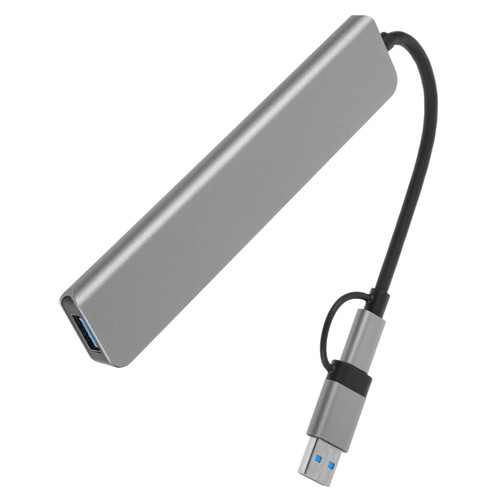 FELTECHELECTR 7-in-1 Extender Multi USB Port 7 in 1 USB Hub USB Splitter USB Extension Cable Multiple Port USB Hub Extension Hub USB Docking Station USB Ports Abs USB Connector Laptop