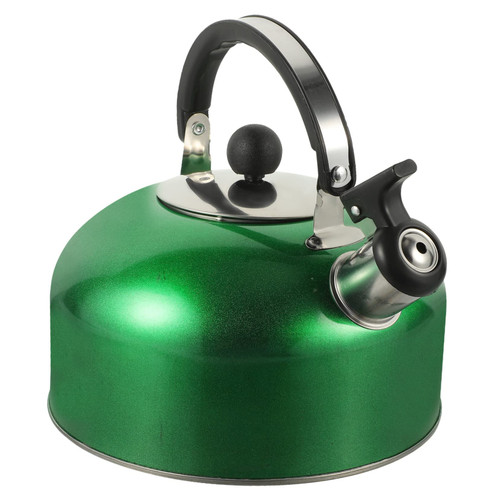 OKUMEYR Stainless Steel Whistling Kettle Small Ceramic Teapot Whistling Teapot Whistling Tea Pots Camping Coffee Kettle Metal Water Jug Heating Kettle Beep Whistle Stainless Steel=