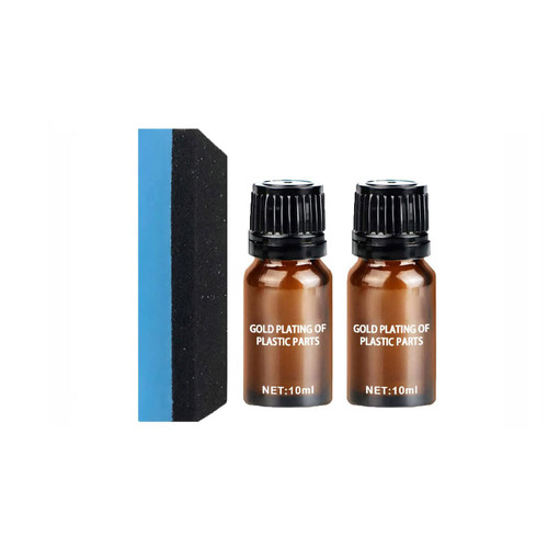 Car Plastic Parts Refurbish Agent - Automotive Plastic Parts Refurbishment Agent - Interior Coating Wax Anti Scratch (10ml*2)