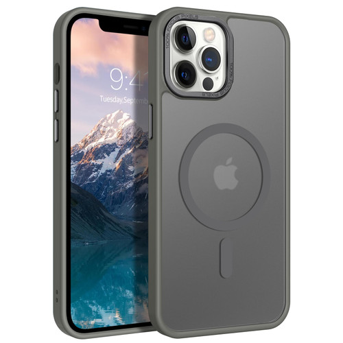 BENTOBEN for iPhone 12 Pro Max Magnetic Case, iPhone 12 Pro Max Phone Case Compatible with MagSafe, Translucent Matte Shockproof Anti-Fingerprint Phone Case for iPhone 12 Pro Max 6.7", Gray