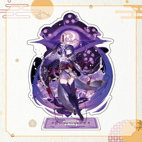 Ptdwaz Genshin Impact Merch, Genshin Impact Figure Acrylic Standing Desktop Decoration, Multi Character Station Peripheral Trinket Collection,Gift for Game Fans (Raiden Shogun) Ptdwaz Genshin Impact Merch, Genshin Impact Figure Acrylic Standing Desktop Decoration, Multi Character Station Peripheral Trinket Collection,Gift for Game Fans (Raiden Shogun)