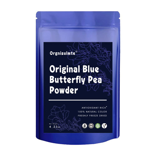 Orgnisulmte Blue Butterfly Pea Powder Premium Blue Matcha Tea Powder Natural Food Coloring Butterfly Pea Flower Powder 4.23Oz(120g? Orgnisulmte Blue Butterfly Pea Powder Premium Blue Matcha Tea Powder Natural Food Coloring Butterfly Pea Flower Powder 4.23Oz(120g?