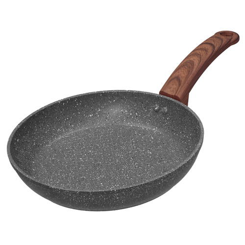Easy chef always, 8 Inch Nonstick Frying Pan Skillet, Non Stick Granite Coating Egg Pan Fry Pan Omelet Pan Saute Pan, Healthy Stone Cookware Chefs Pan, PFOA Free, Induction Compatible, Gray