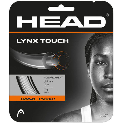 HEAD Lynx Touch (16-1.30mm) String Set, Transparent Black
