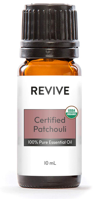 USDA Certified Organic Patchouli Essential Oil by Revive Essential Oils - 100% Pure Therapeutic Grade, for Diffuser, Humidifier, Massage, Aromatherapy, Skin & Hair Care