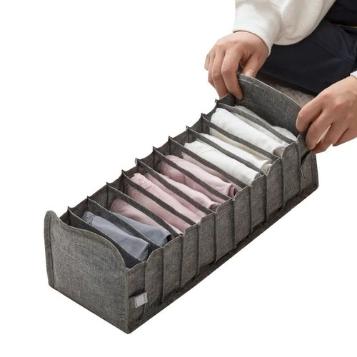 Acdler Underwear Organiser Multifunctional Drawer Storage Boxes Wardrobe Drawer Divider Dustproof Organiser, ForJeans?T-Shirt ?Clothes? Bras ?Socks ?Ties?Scarves Organiser (Color : D)