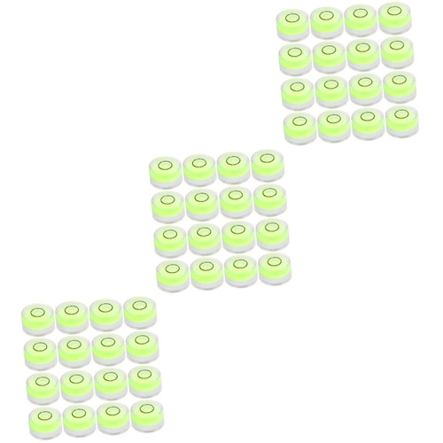 UKCOCO 48 Pcs Leveleve Spirit Level Practical Tool Universal Level Surface Level Mini Room Circular Bubble Level Precision Tools Levels Horizontal Bubble Level The Bubble Camera Pingdu