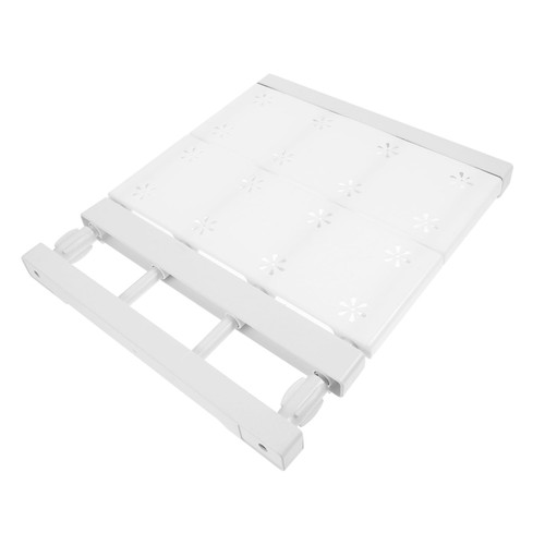 TIDTALEO Wardrobe Partition Tiered Rack Tension Shelves Closet Tension Shelf Hanging Tension Rod Shelf Locker Shelves Closet Divider Shelf White Carbon Steel Organizer Adjustable