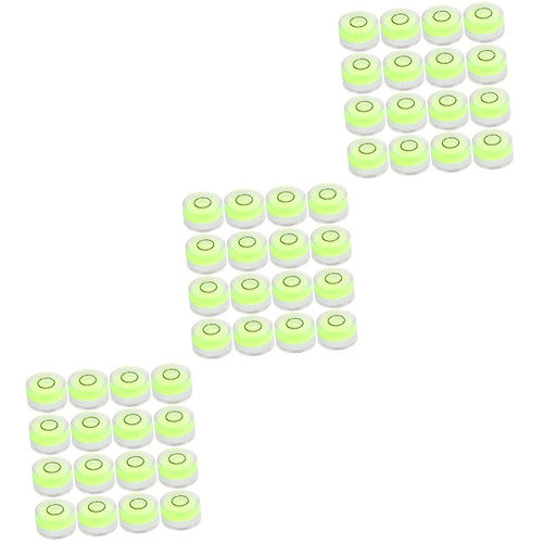 48 Pcs Horizontal Bubble Level Tripod Camera Surface Level Mini Bubble Level Bullseye Level Levels Level Degree Mark Mini Camera Tools Circular Bubble Level Electronic Scale Round