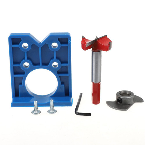 Garosa 35mm Concealed Hinge Jig Hinge Drilling Tool Set Cabinet Door Installation DIY Cabinet Hinge Jig Cabinet Hardware Jig for Face Frame Cupboard Door Hinges