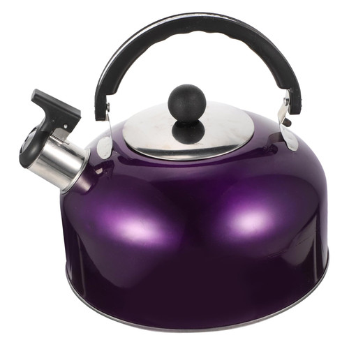 KJHBV Stainless Steel Whistling Kettle Stainless Steel Water Jug Water Kettle Whistling Teapots Tea Pot Tea Kettle Durable Pot Metal Pot Purple Electric Kettle Vocalize Stainless Steel=