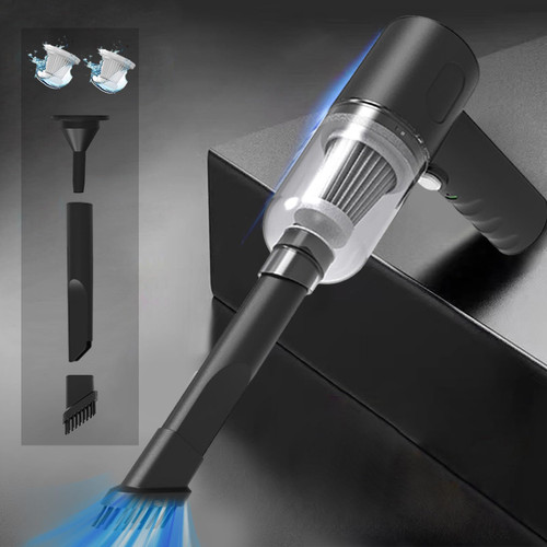 Qonioi Car Vacuum Cleaner, Powerful Suction Handheld Vacuum, 120W High Power Wet and Dry Handheld Car Vacuum with 2 Filter, Portable Rechargeable Car Vacuum for Car, Home, Office, Pet Qonioi Car Vacuum Cleaner, Powerful Suction Handheld Vacuum, 120W High Power Wet and Dry Handheld Car Vacuum with 2 Filter, Portable Rechargeable Car Vacuum for Car, Home, Office, Pet