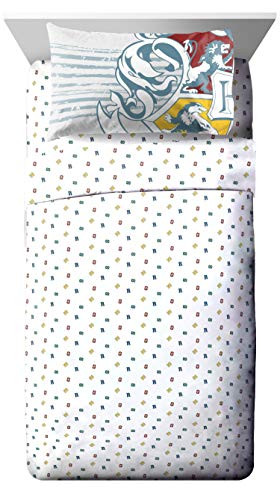 Jay Franco Warner Brothers Harry Potter Wizardry Full Sheet Set - 4 Piece Set Super Soft and Cozy Kids Bedding - Fade Resistant Polyester Microfiber Sheets (Official Warner Brothers Product)