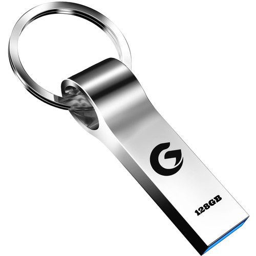 elffthy Flash Drive 3.0 128GB Thumb Drive Mini Portable USB Stick Durable Metallic Memory Stick External Storage Pendrive 128GB for PC,Laptop,Tablet