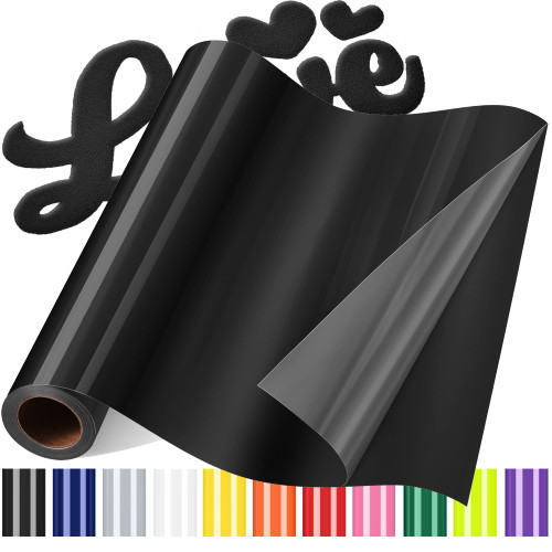 3D Puff Vinyl Heat Transfer for T-Shirts, 12"x6ft 3D Puff HTV Iron on Vinyl, Black 3D Puff Vinyl Heat Transfer HTV Roll for Heat Press Clothing 3D Puff Vinyl Heat Transfer for T-Shirts, 12"x6ft 3D Puff HTV Iron on Vinyl, Black 3D Puff Vinyl Heat Transfer HTV Roll for Heat Press Clothing