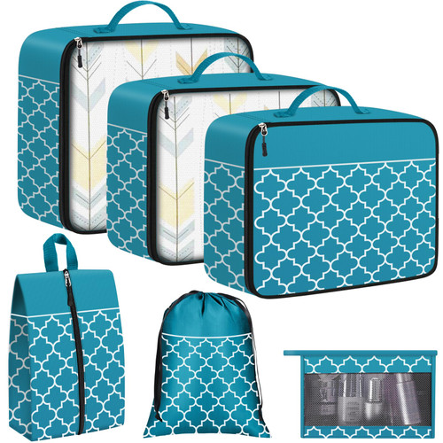 StorageRight Packing Cubes, 6 Set Suitcase Organizer Bags, Packing Cubes for Suitcases, Luggage Organizer for Travel Accessories Travel Essentials, Travel Bags Organizer for Luggage (Green) StorageRight Packing Cubes, 6 Set Suitcase Organizer Bags, Packing Cubes for Suitcases, Luggage Organizer for Travel Accessories Travel Essentials, Travel Bags Organizer for Luggage (Green)