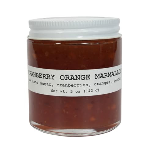 Cranberry Orange Marmalade, 5 oz - Craft, Gourmet, Unusual Jams & Jellies Made in West Virginia, USA