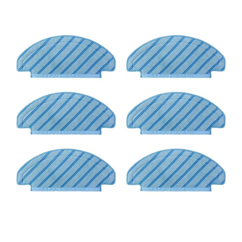 Washable Cloth Mop Pads. Compatible for Ecovacs Deebot Ozmo. T8 AIVI/T8 Max/ T8/ T9/ T9 AIVI /N8/ N8 Pro Plus/ N8 Pro/Vac Robot Vacuum (Color : 6 PCS-01)