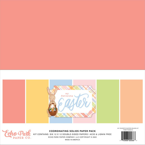 Echo Park Paper Company My Favorite Easter Solids Kit