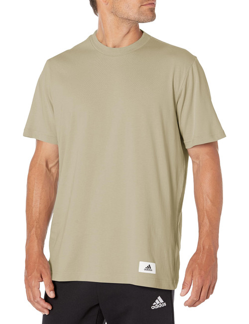 adidas Men's Lounge T-Shirt, Wonder Beige, Small