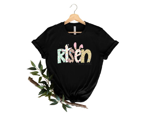 He is Risen T-Shirt - Matthew 28:6 Shirt, Easter Christian Shirt, Easter Bible Verse Tee, Floral Easter Crewneck, Gift for Easter Day
