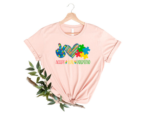Accept Understand Love Autism T-Shirt, Autism Awareness Shirt, Mental Health Awareness Shirt, Autism Awareness Tee Accept Understand Love Autism T-Shirt, Autism Awareness Shirt, Mental Health Awareness Shirt, Autism Awareness Tee