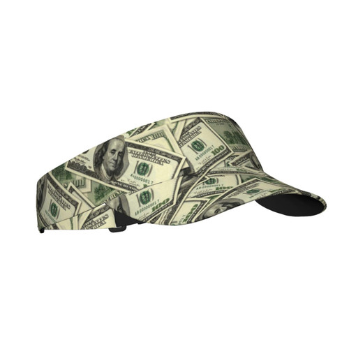 Sports Sun Visor Hats Dollar Bills Ball Caps Empty Top Adjustable Baseball Sun Cap Hat for Women Men Sports Sun Visor Hats Dollar Bills Ball Caps Empty Top Adjustable Baseball Sun Cap Hat for Women Men