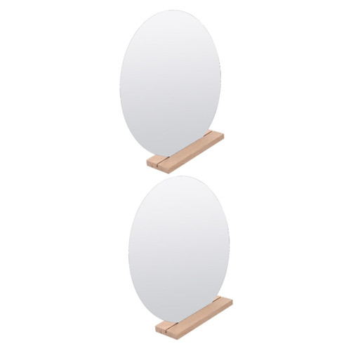 POPETPOP 2pcs Mirror Table Portable Mirror Vintage Cosmetic Mirror Irregular Makeup Mirror Table Vanity Mirror Irregular Mirror Magnifying Mirror Mirrors Desk Acrylic Small Mirror