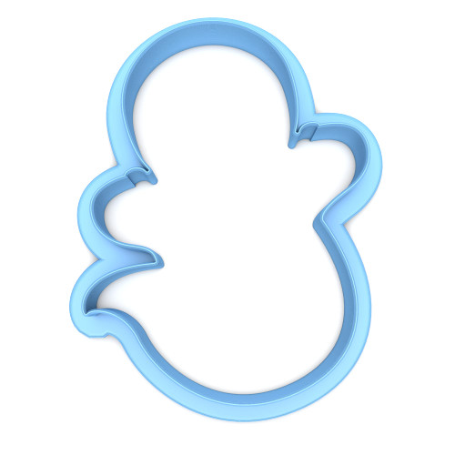 Sweet Prints Inc Cute Ghost (outline) Cookie Cutter - Dishwasher Safe (6")