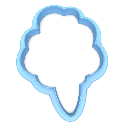 Sweet Prints Inc Cotton Candy (Outline) Cookie Cutter - Dishwasher Safe (6")