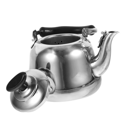 KJHBV Stainless Steel Kettle Teapot for Stovetop Teapots with Handles Stovetop Kettle Tea Pots for Stove Top Whistling Kettle Coffee Pot Stainless Steel Teapot Household Tea Stand