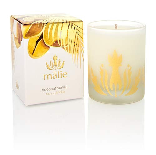 Malie Organics Soy Candle, Coconut Vanilla, 8 oz.