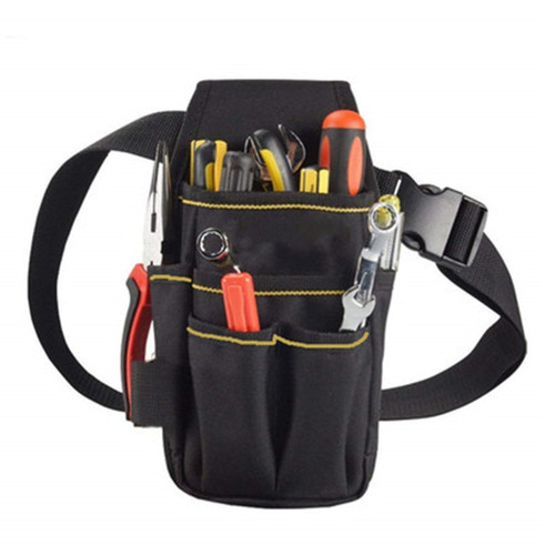 Waist Bag,Canvas Tool Pocket Pouch Belt Mini Pocket Tool Bag with 6 Pockets Adjustable Nylon Belt,Electrician Pouch for Electricians, Technician, Carpenters Waist Bag,Canvas Tool Pocket Pouch Belt Mini Pocket Tool Bag with 6 Pockets Adjustable Nylon Belt,Electrician Pouch for Electricians, Technician, Carpenters