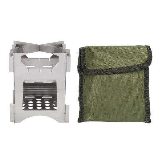Camping Wood Stove, Backpacking Stove, Portable Stainless Steel Folding Wood Burning Stove Mini Cooker for Outdoor Camping Travel Hiking Picnic Camping Wood Stove, Backpacking Stove, Portable Stainless Steel Folding Wood Burning Stove Mini Cooker for Outdoor Camping Travel Hiking Picnic