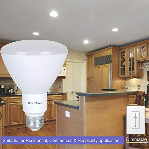 Overdrive L8R30DIM/27K (12-Pack) 65 -Watts Equivalent Incandescent, BR30 LED Light Bulb, Warm White, Dimmable, Energy Star Qualified Piece
