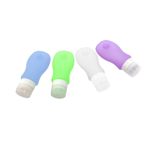 BESPORTBLE 4 refillable bottles Lotion Container plastic Toiletry bottle portable travel bottles clear Empty Travel Containers travel makeup silicone travel bottle Lotion tube filling Bottled