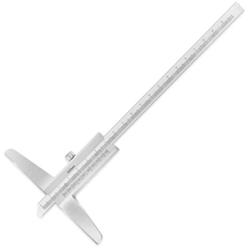 150mm 6inch Depth Vernier Caliper Stainless Steel Caliper Measuring Tool for Length Width Depth Inner Outer Woodworking Stainless Steel Length Width Depth Measurement