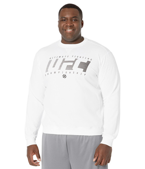 UFC Ultimate Fighting Long Sleeve Crew Neck Sweatshirt White XL