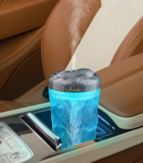 Jeinsh Car Diffuser, Portable USB 380ml Cool Mist Mini Humidifier with Essential Oil Diffuser Car Air Freshener Aromatherapy Diffuser