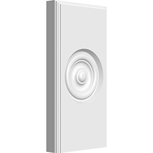 Ekena Millwork PBP045X090X100FOS03-CASE-4 Plinth Block, 4 1/2"W x 9"H x 1"P, White