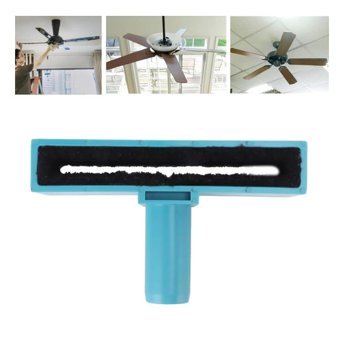 Bhmvase Ceiling Fan Cleaning Vacuum, Ceiling Fan Duster Vacuum Attachment, Handheld Ceiling Fan Blade Vacuum Attachment (Blue)
