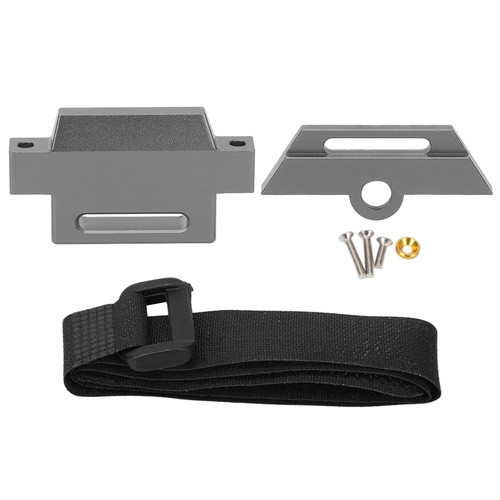 Tall Battery Holder Mount Hold Down for Traxxas 1/10 Slash 2WD 5822 5822A Chassis, Aluminium Alloy RC Battery Mount Plate, Battery Holder Mount with Strap for Traxxas 1/10 Slash (Gray) Tall Battery Holder Mount Hold Down for Traxxas 1/10 Slash 2WD 5822 5822A Chassis, Aluminium Alloy RC Battery Mount Plate, Battery Holder Mount with Strap for Traxxas 1/10 Slash (Gray)