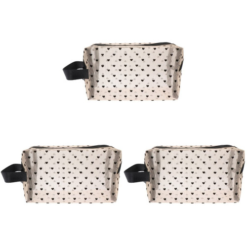 minkissy 3 pcs Cosmetic bag cosmetics pouch mesh wash bag makeup toiletry travel cosmetics bag Makeup Bag travel clear toiletry bag Makeup Pouch nylon mesh carry zipper bag Miss minkissy 3 pcs Cosmetic bag cosmetics pouch mesh wash bag makeup toiletry travel cosmetics bag Makeup Bag travel clear toiletry bag Makeup Pouch nylon mesh carry zipper bag Miss