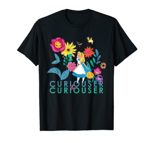 Disney Alice in Wonderland Curiouser & Curiouser T-Shirt Disney Alice in Wonderland Curiouser & Curiouser T-Shirt