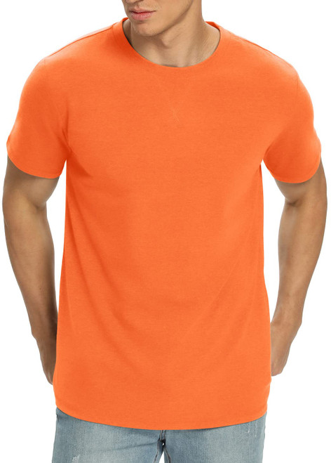 NITAGUT Short Sleeve Crew Neck T-Shirts for Men Cotton Fresh Classic Tees Large Bright Orange NITAGUT Short Sleeve Crew Neck T-Shirts for Men Cotton Fresh Classic Tees Large Bright Orange