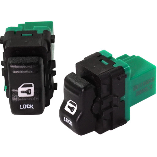 Evan Fischer Front, Driver and Passenger Side Door Lock Switch Set of 2 Compatible with 2000-2005 Chevrolet Venture, Fits 2000-2004 Oldsmobile Silhouette with Ignition Lock Cylinder