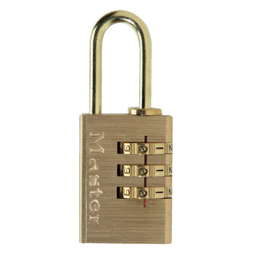 Master Lock 20mm Solid Aluminium Padlock with Brass Finish