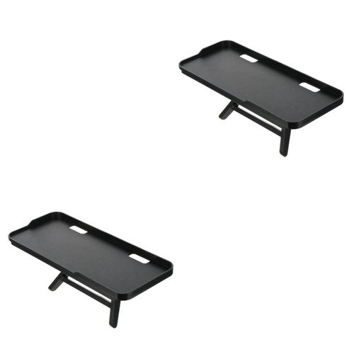 Holibanna 2pcs Bracket Monitor Mount Organizer Tv Shelf Mounting Storage Stand Laptop Monitor Mount Table Top Tv Shelf Streaming Devices Shelf Platform Tv Stand Speakers Screen Abs Plastic